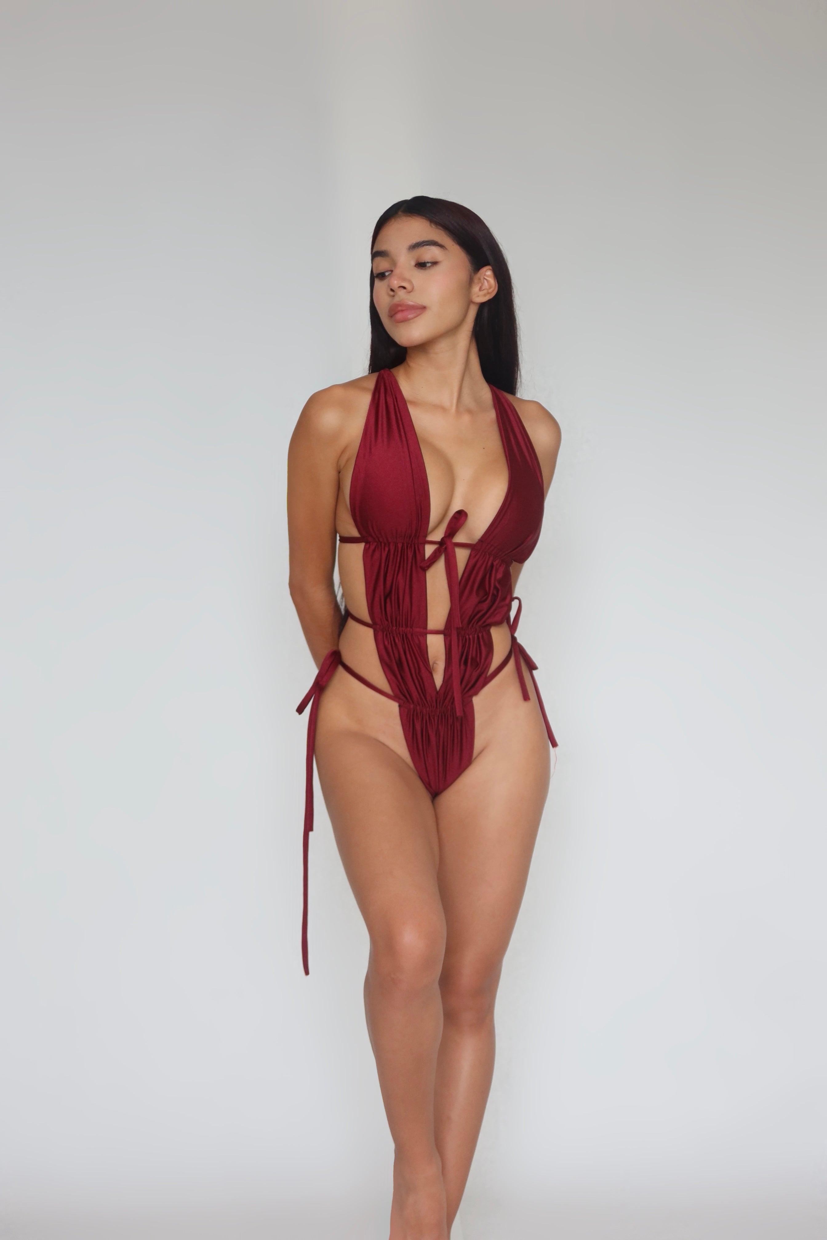 Burgundy One Piece