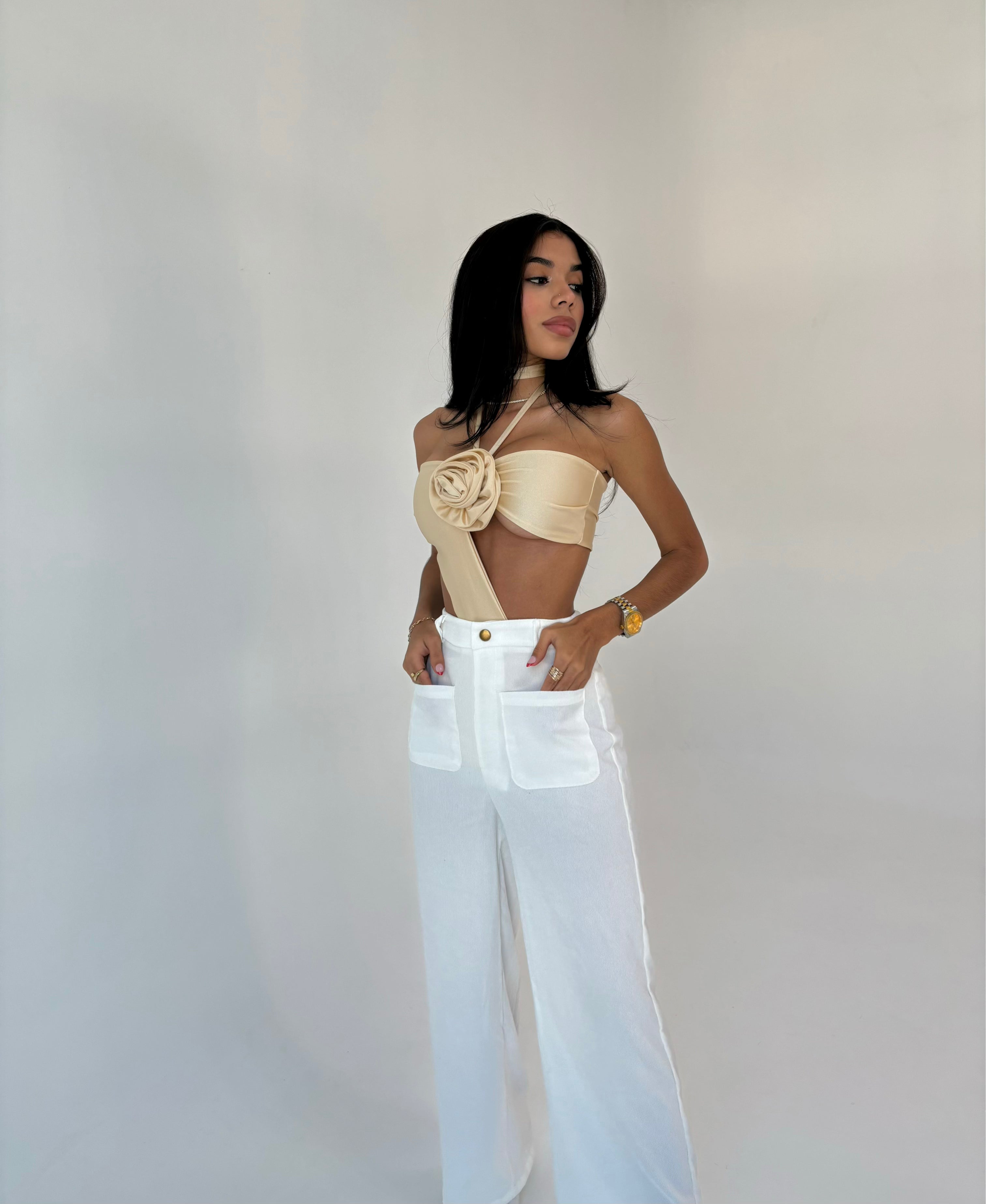 Flower bodysuit