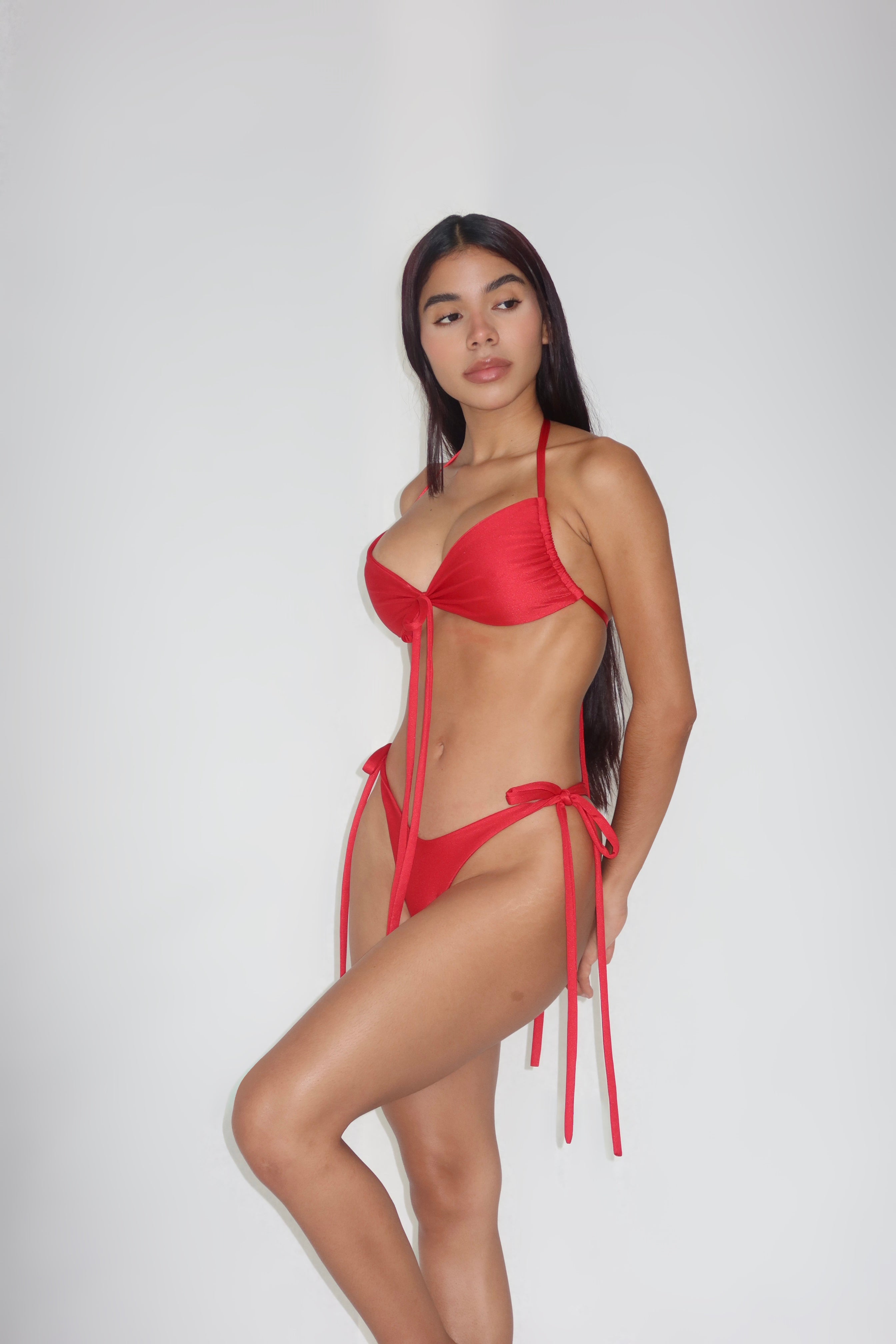 Ski red bikini set
